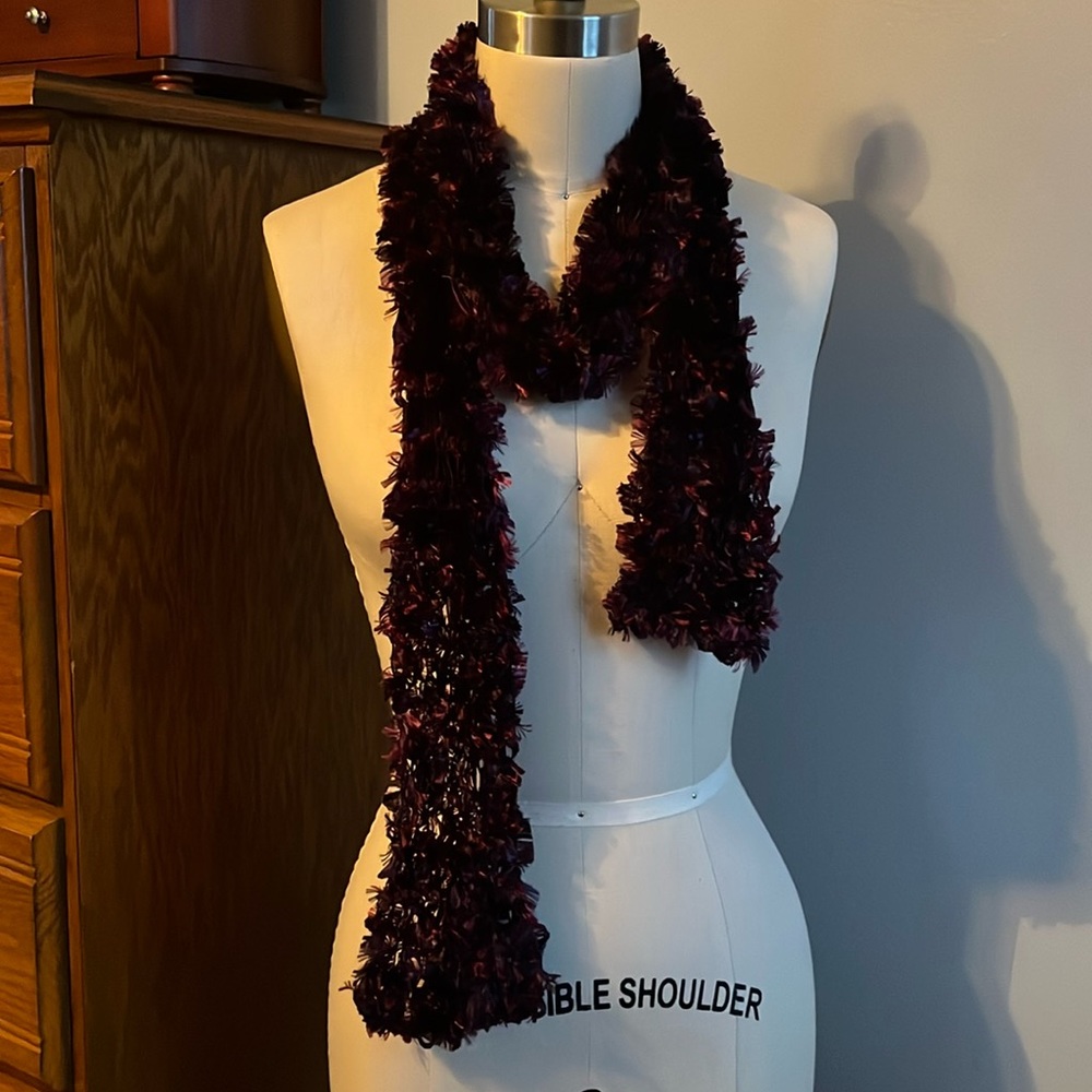Purple and pink scarf